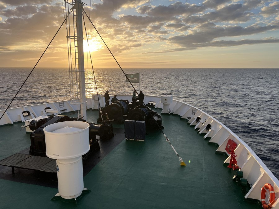First sunset North Sea
