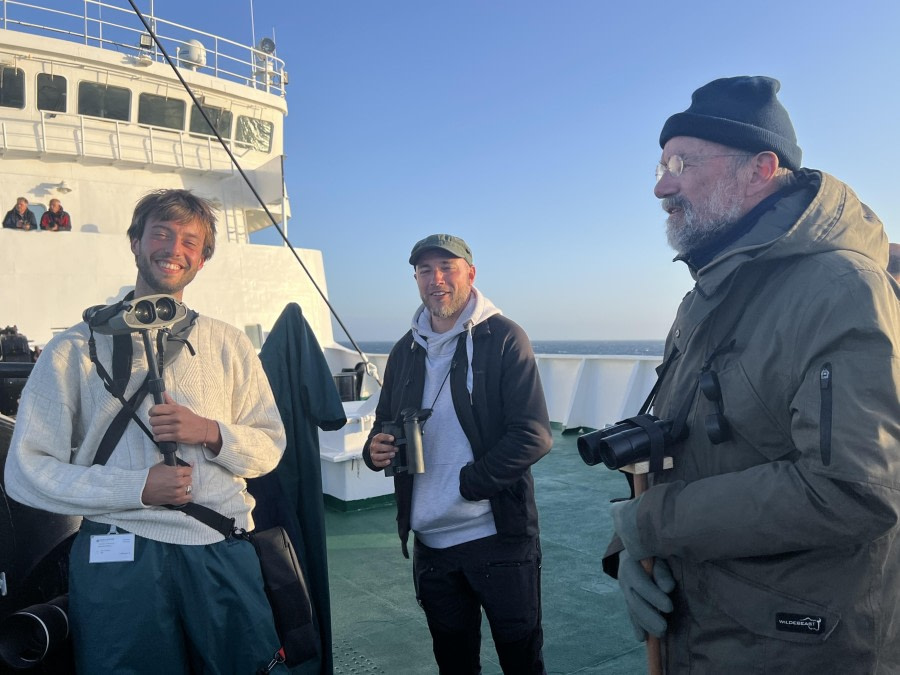 On deck around Foula